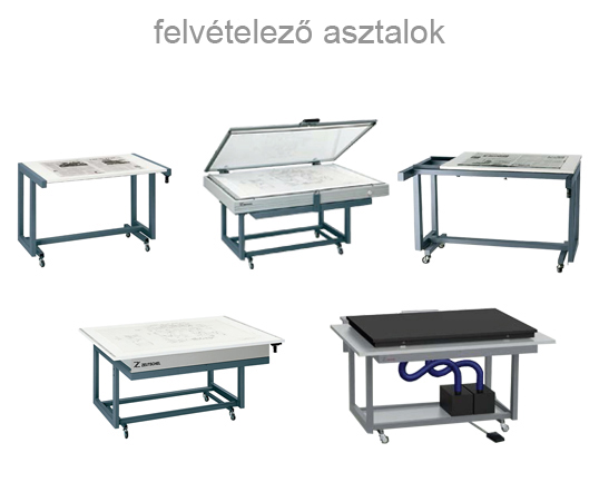 Felvételező szkennelő asztalok